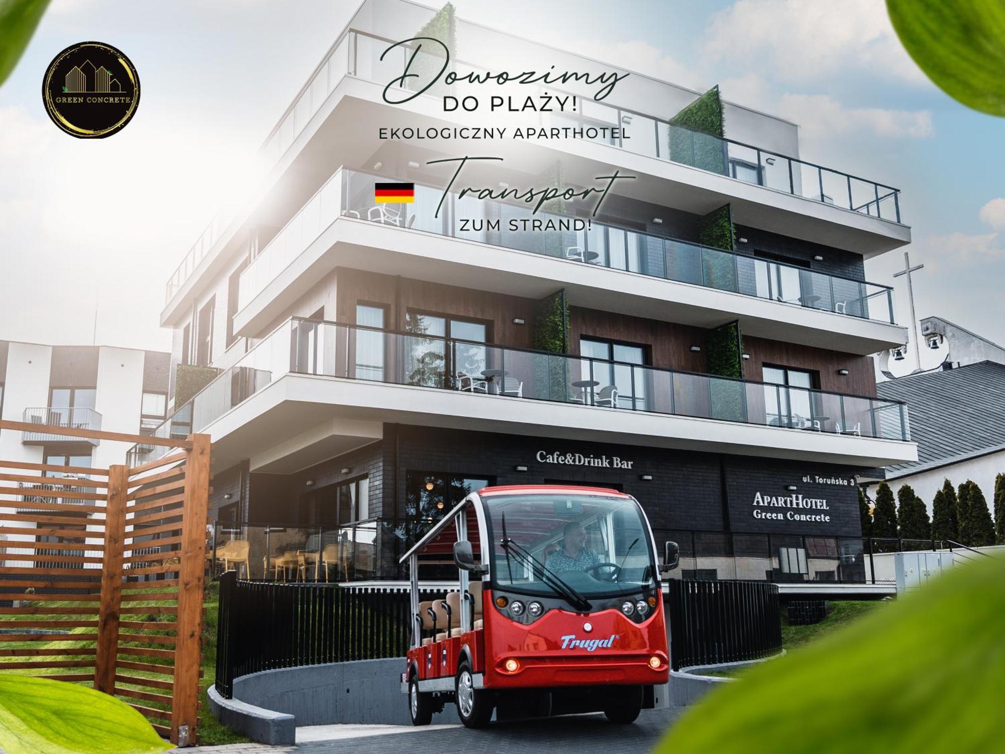 Aparthotel Green Concrete - Eko-Bus Na Plaze, Rowery I Masaze Świnoujście מראה חיצוני תמונה